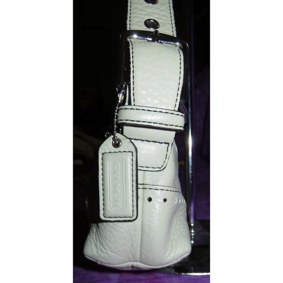 Coach 2005 Vintage Hampton pebbled leather demi baguette shoulder bag 5052 - Picture 3 of 11